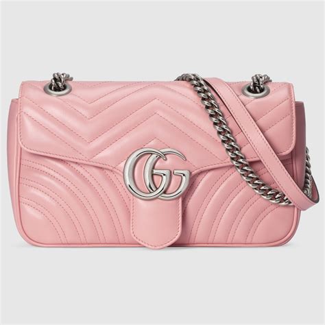 borsa gucci rosa con due g|Gucci Borsa a Spalla Double G Mini .